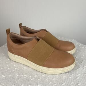 Gravity Defeyer Cloud 019 Tan Leather Comfort Slip-On Women's US 8.5W Flat